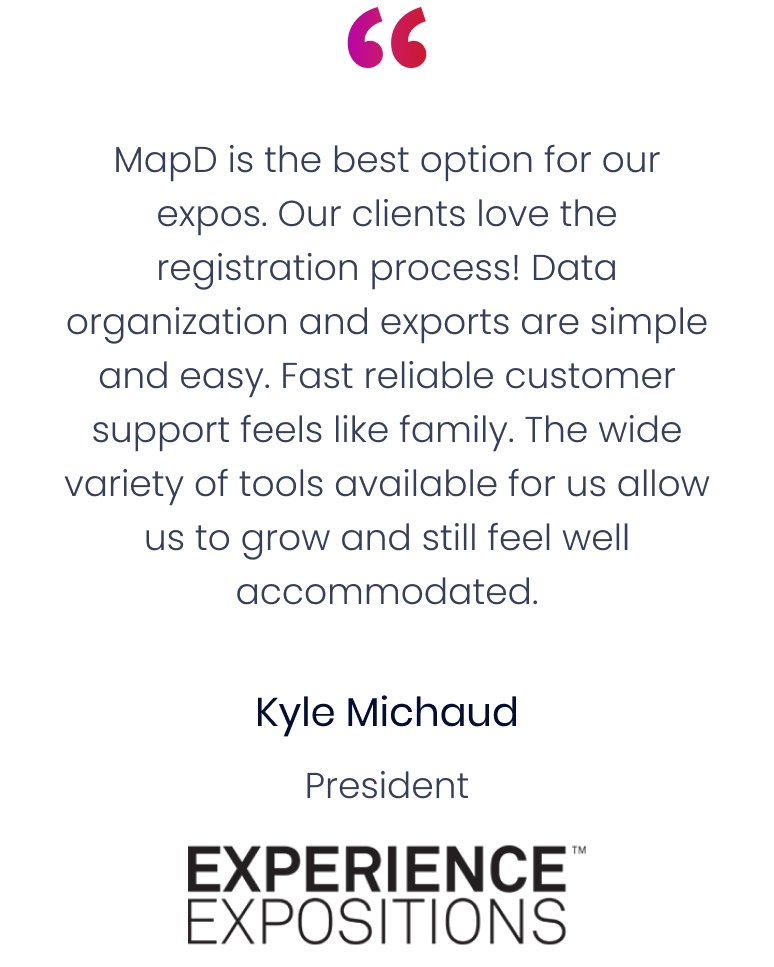 Experience Expos testimonial